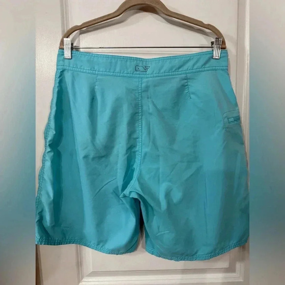 Vineyard Vines Men’s Light Blue Unlined Solid Stretch Board Shorts - Size 33 - Picture 5 of 10